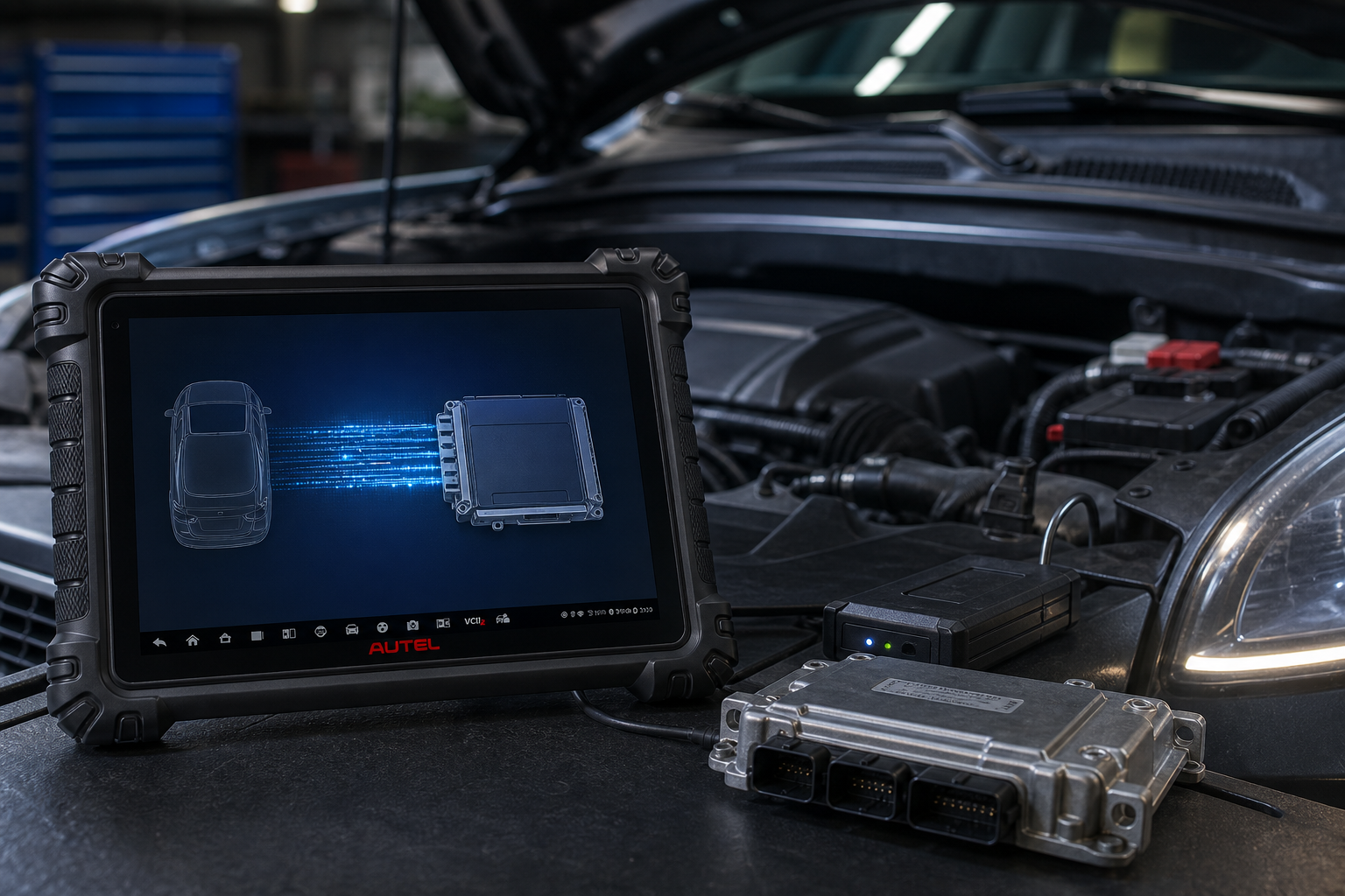 Jak bezpiecznie przeprowadzić programowanie ECU PassThru testerem Autel MaxiSys 909 S2